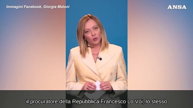 Meloni: Ho ricevuto un avviso di garanzia da Lo Voi per Almasri