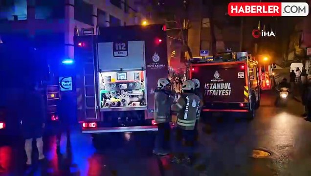 Kağıthane'de 8 Katlı Binada Yangın Paniği