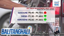 Oil price adjustment next week (based on the 4-day traiding) | Balitanghali