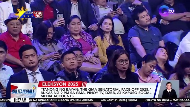 Tanong ng Bayan: The GMA Senatorial Face-off 2025, bukas ng 9pm sa GMA, Pinoy TV, DZBB at Kapuso social media accounts | Balitanghali