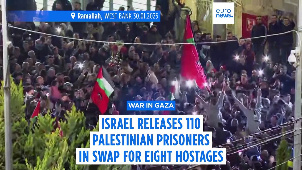 Israel releases 110 Palestinian prisoners on same day UNRWA ban comes into effect