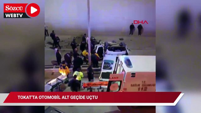 Tokat’ta otomobil alt geçide uçtu: 2 yaralı