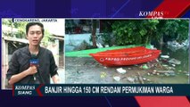 Banjir Belum Surut, Air Setinggi 150 Cm Rendam Permukiran Warga di Cengkareng