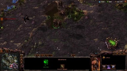 [StarCraft 2]No.0336--Great ZERG Player vs Medium A.I, LOSS[Queens' Defense, &, Mass-Hydra].CUT.01'22-10'42