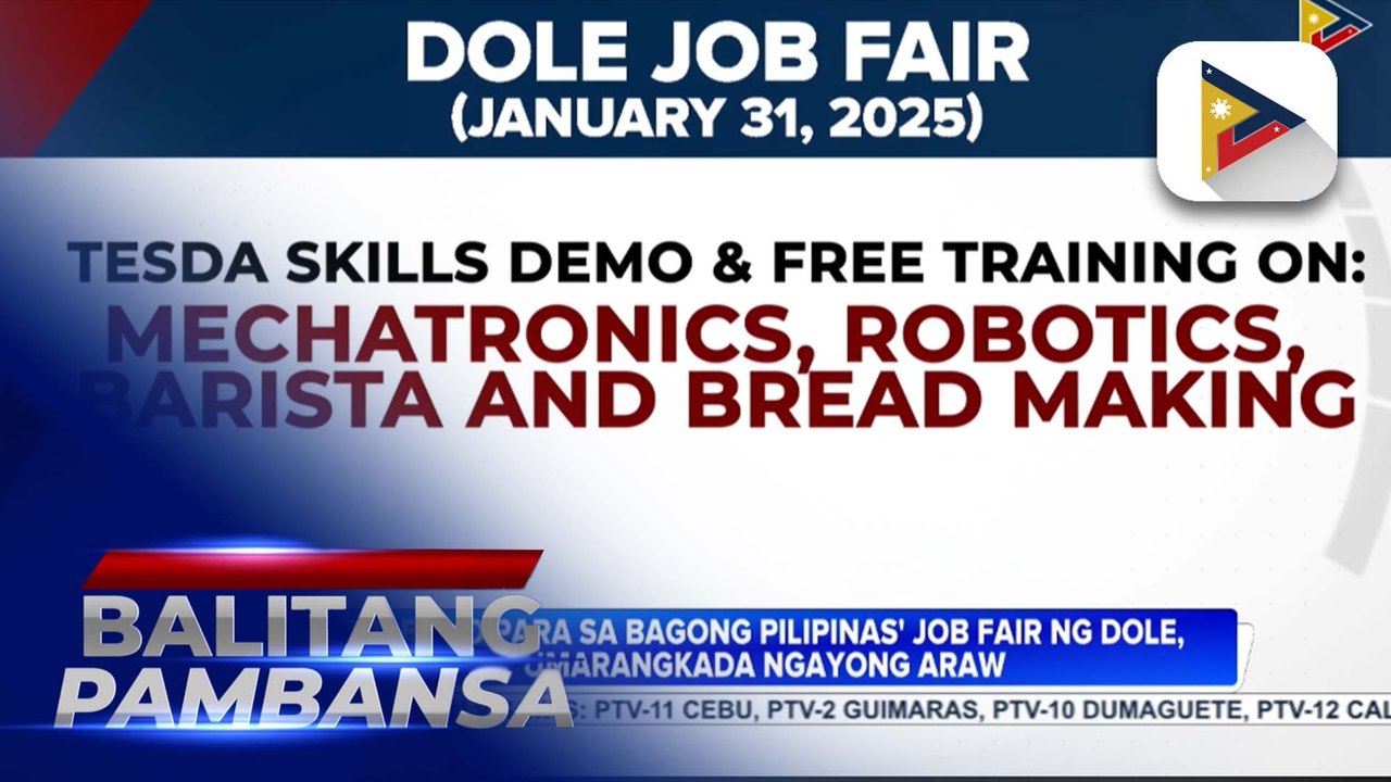 'Trabaho para sa Bagong Pilipinas' job fair ng DOLE, umarangkada ngayong araw