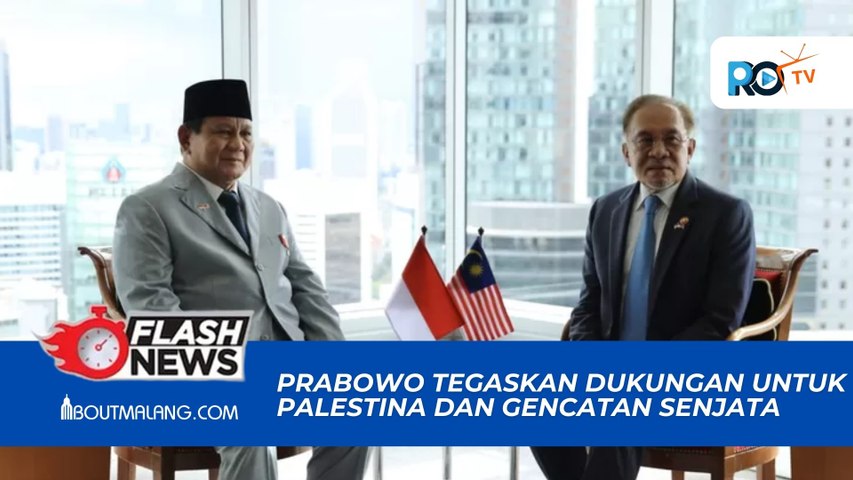 PRABOWO TEGASKAN DUKUNGAN UNTUK PALESTINA DAN GENCATAN SENJATA