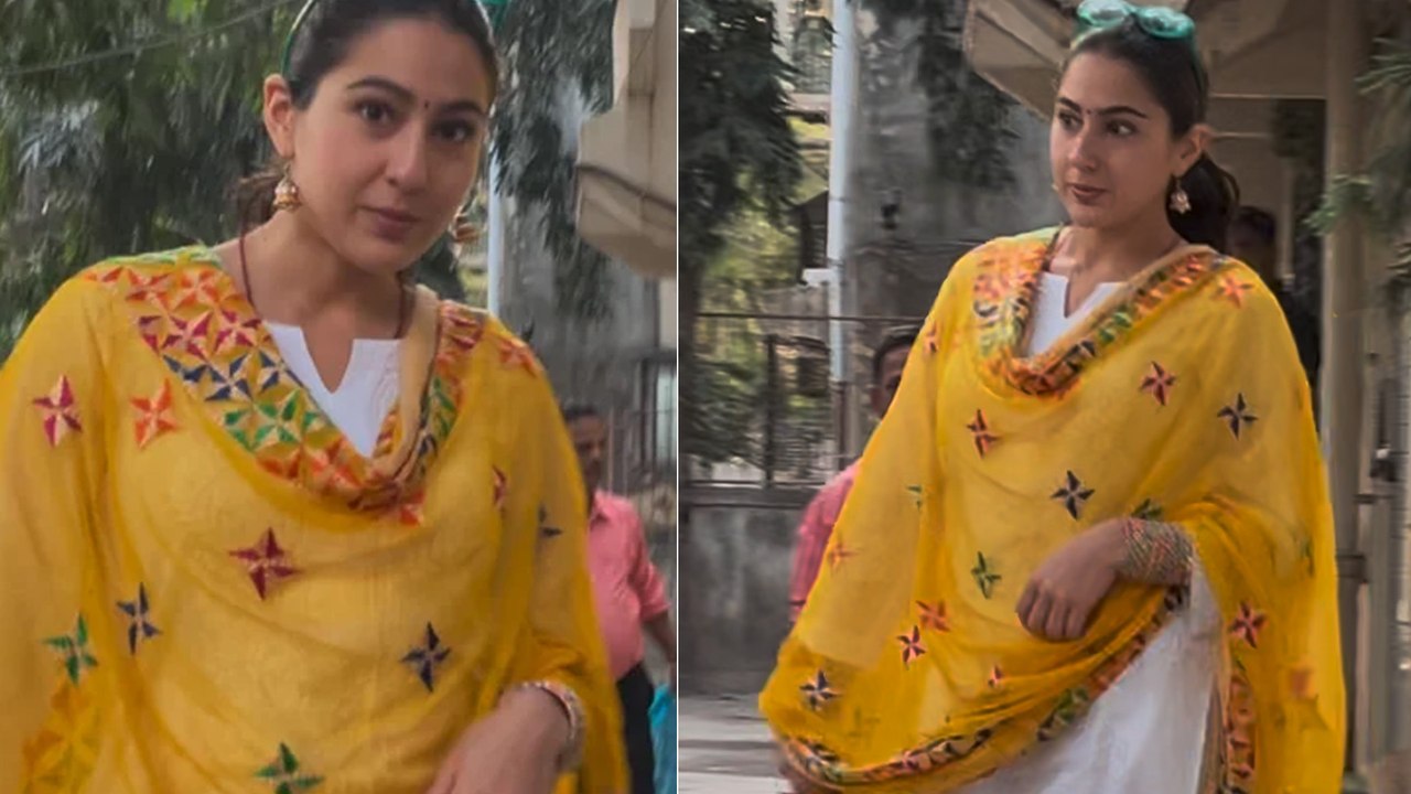 Sara Ali Khan Turns Heads With Her Stunning Look In A Salwar Suit