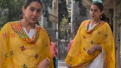 Sara Ali Khan Turns Heads With Her Stunning Look In A Salwar Suit