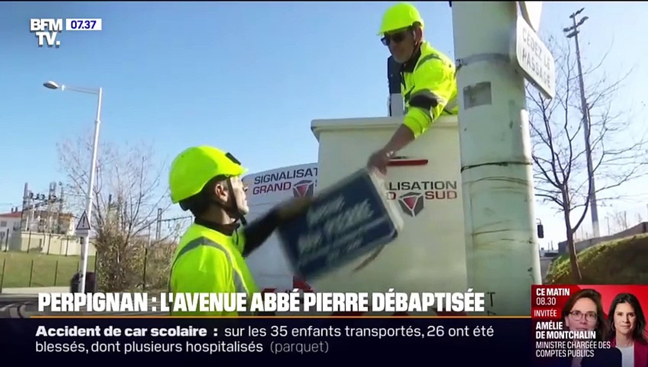 À Perpignan, l'avenue Abbé Pierre a été débaptisée pour être renommée avenue Saint Jean-Paul II
