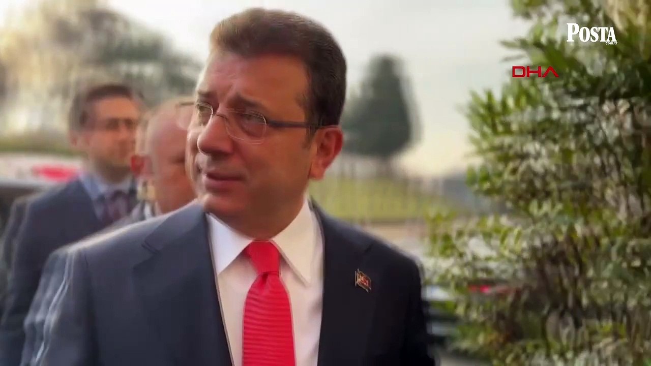 İBB Başkanı Ekrem İmamoğlu ifade vermek için adliyede