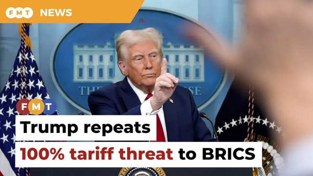 Trump repeats 100% tariffs threat to BRICS nations
