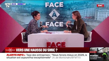 Augmentation du smic: François Bayrou "n'a pas fermé la porte", assure Amélie de Montchalin
