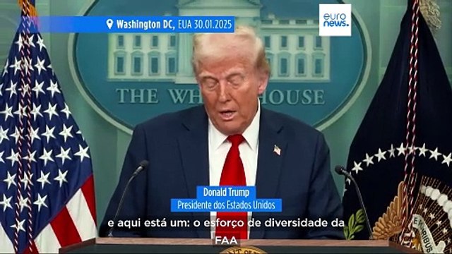Trump culpa programas de inclusão e diversidade pelo acidente aéreo que matou 67 pessoas em Washington