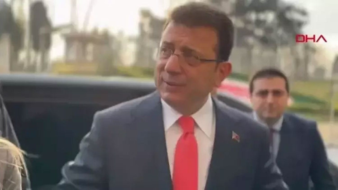 İBB Başkanı Ekrem İmamoğlu ifade vermek için adliyede