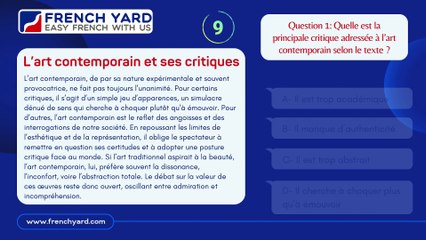 100 Days TEF Exercise – Question 1