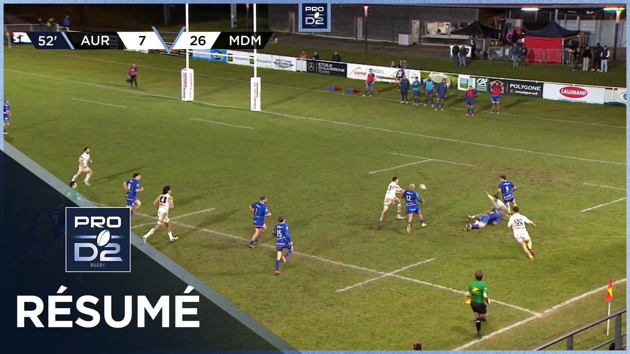 PRO D2 Saison 2024-2025 J17 - Résumé Stade Aurillacois - Stade Montois Rugby