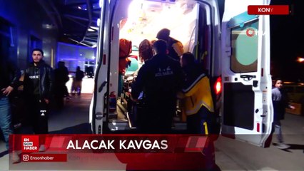 Konya'da alacak verecek kavgasında sırtından bıçaklandı