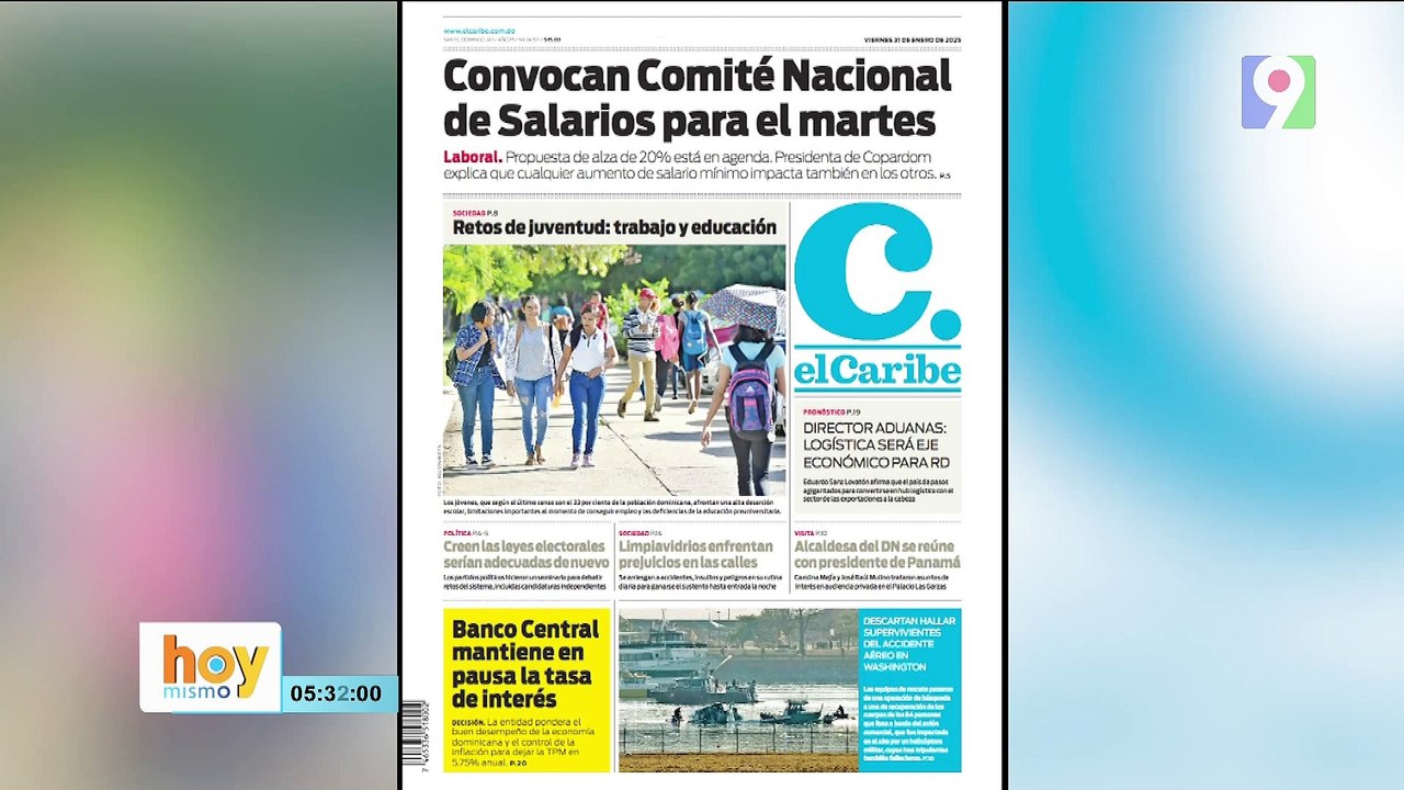 Titulares prensa dominicana viernes 31 de enero 2025 | Hoy Mismo