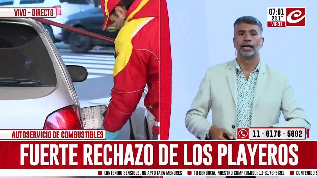 Playeros rechazan fervientemente el autodespacho de combustible