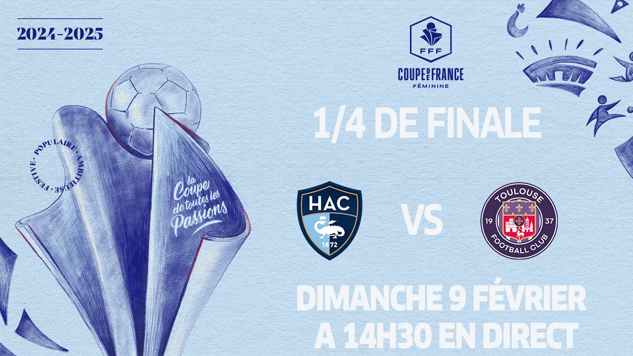 1/4 de finale : Havre AC - Toulouse FC en direct