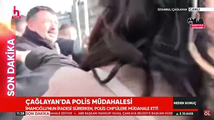 Çağlayan'da 'biber gazı' tiyatrosu! CHP’li vekiller ve medya sahneye çıktı