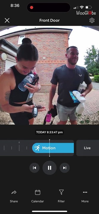 Ring Camera captures man experiencing a HILARIOUSLY unfortu-nut moment at his door