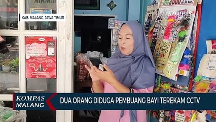 Dua Orang Diduga Pembuang Bayi Terekam CCTV
