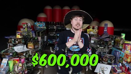 I Bought The World's Largest Fireworks 🎆 | Mr Beast |