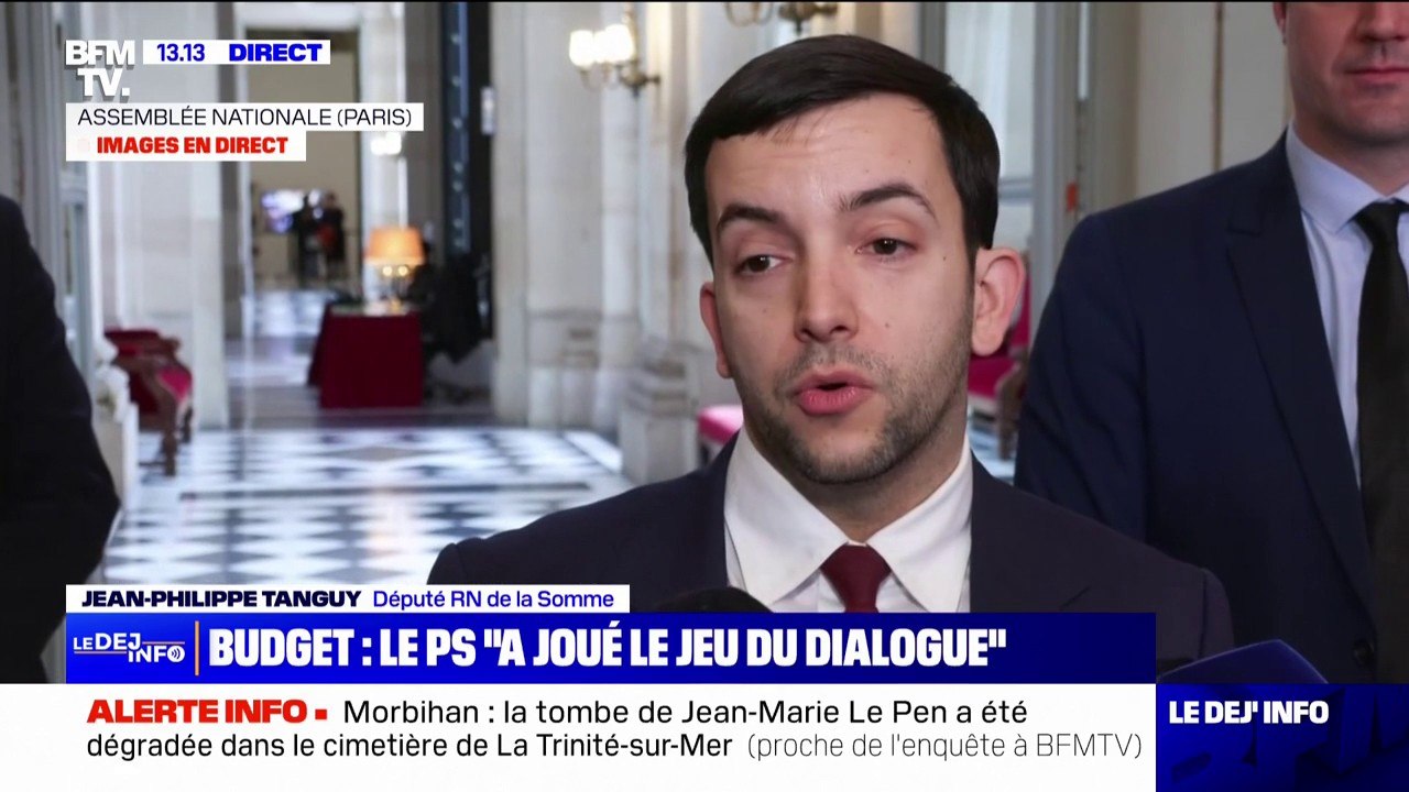 Budget: "Le RN s'en sort la tête haute", réagit Jean-Philippe Tanguy, député RN de la Somme