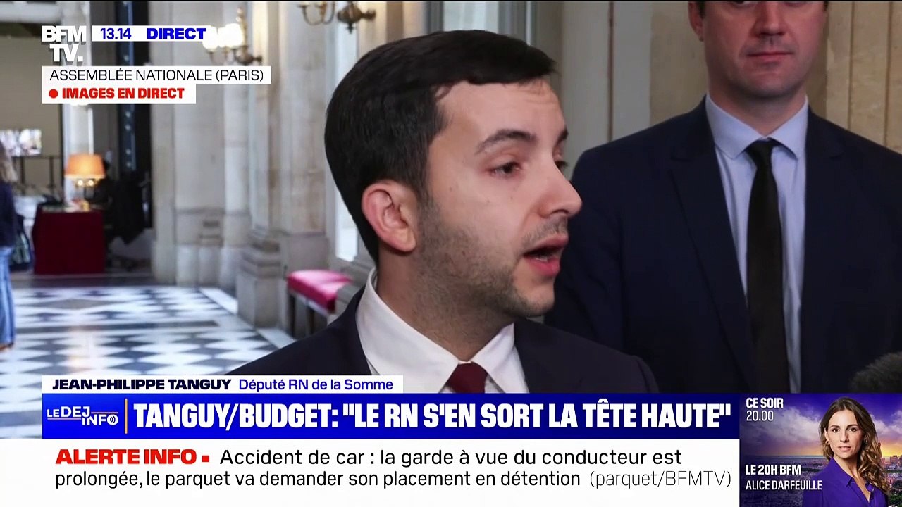 Budget: "Le groupe décidera lundi" pour une censure, réagit Jean-Philippe Tanguy, député RN de la Somme