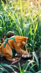 Cat doing work as Human 😱 😂