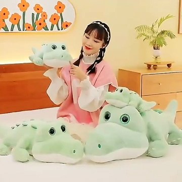 Soft plush wild animals crocodile pillow doll toy stuffed alligator bolster sea animal.