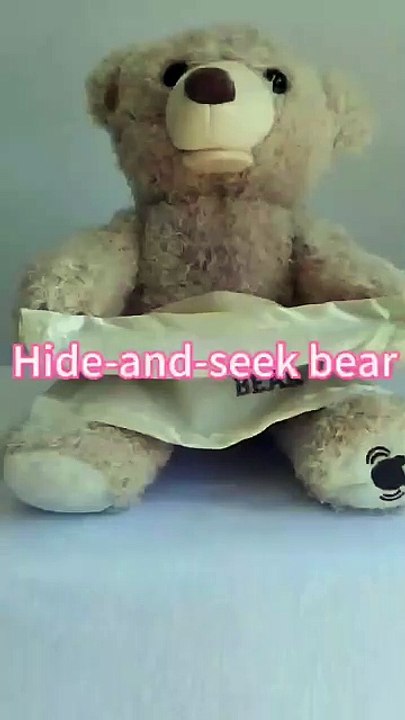 New sunrise Cute new peek-a-boo plush doll playing intelligent interactive cartoon toy stuffed hide and seek plush bear