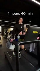 Rilès court 100 kilomètres sur un tapis de course