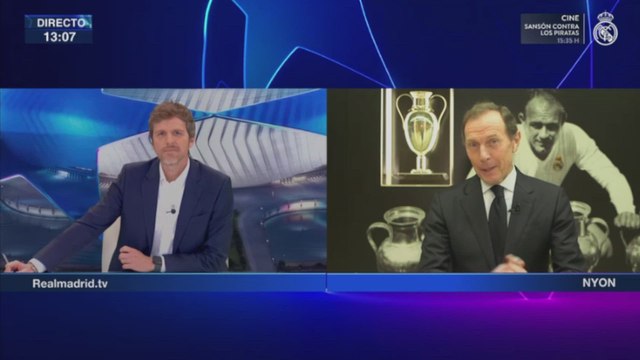 La reacción de Emilio Butragueño al emparejamiento Manchester City vs. Real Madrid de Champions League