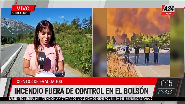 🔥 INCENDIOS FORESTALES FUERA DE CONTROL EN EL BOLSÓN Y ZONAS ALEDAÑAS