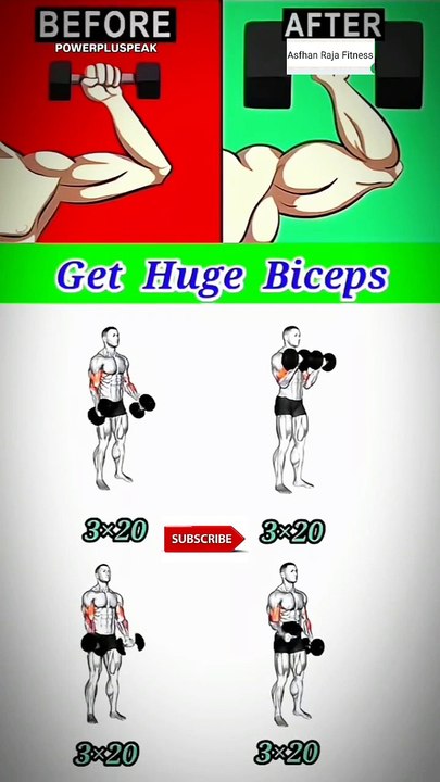 best bicep workout at home #biceps #workout #shorts