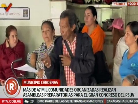 Táchira | Hab. del mcpio. Cárdenas se reúnen en asambleas preparatorias rumbo al congreso del PSUV