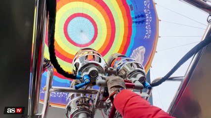 Hot air balloons bring colour over snowy Alps in Swiss festival