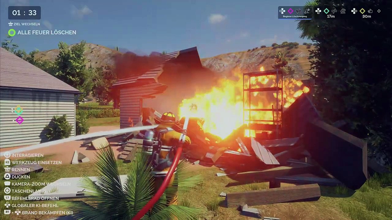 Lets play FIREFIGHTING SIMULATOR #8 - KI Training