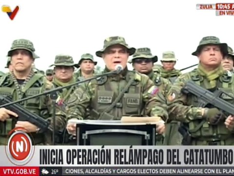 Padrino López: Más de 5 mil hombre se despliegan en todo el territorio del Catatumbo venezolano