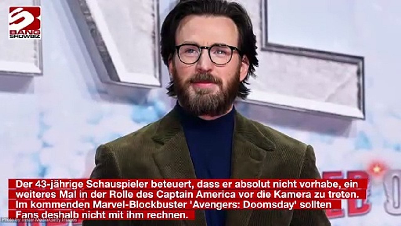 Chris Evans hat sich zufrieden in den Marvel-Ruhestand begeben