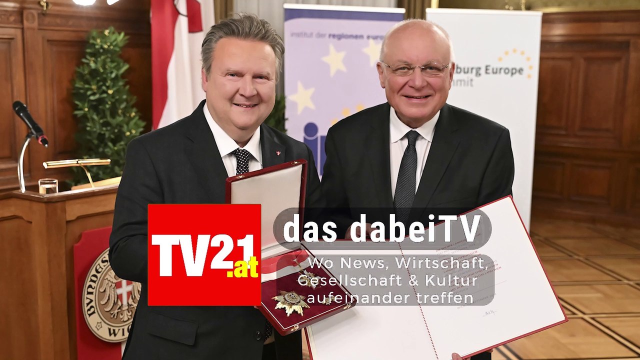 Bürgermeister Ludwig überreichte Großes Goldenes Verdienstzeichen an Franz Schausberger