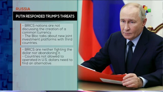 Russia dismisses Trump's threats on BRICS and dollar sanctions