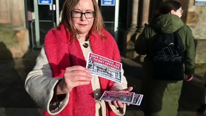 TSSA and Neil Bibby, campaign against ticket office cuts at Paisley Gilmour Street
