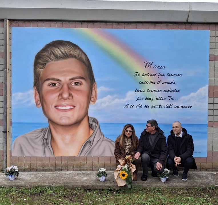 Al Mattei un murales per Marco Vannini