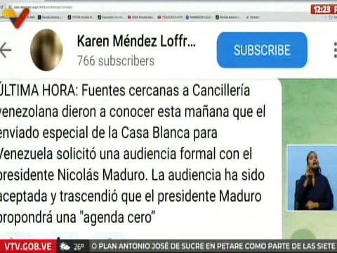 Presidente Nicolás Maduro propondrá una “Agenda Cero” al enviado especial de Donald Trump