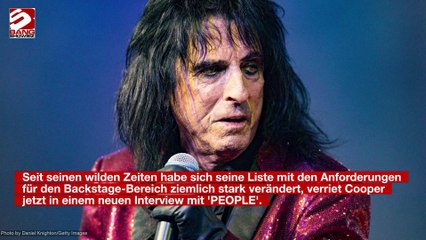 Alice Cooper: Er nimmt auf Tournee weiterhin Substanzen ein – allerdings nur Schmerzmittel