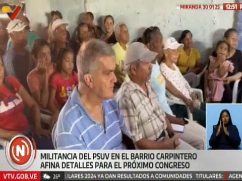 Líderes y militancia del PSUV reunidos en asambleas preparatorias rumbo al congreso de la tolda roja