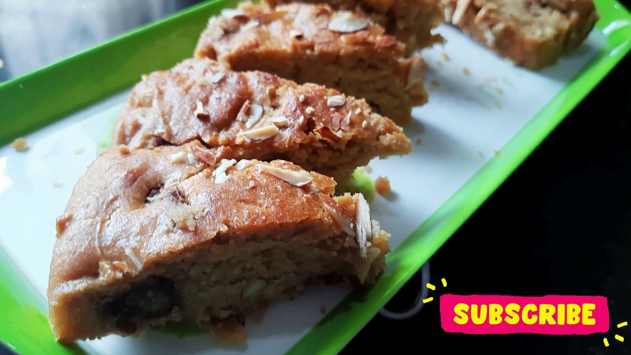 How To Make Eggless Jaggery Wheat Cake | Healthy Wheat Flour Cake